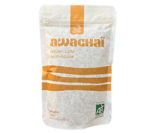 Golden Latte Ayurv&eacute;dique Artisanal Vegan Bio - Vrac 250 g - AWACHA&Iuml;