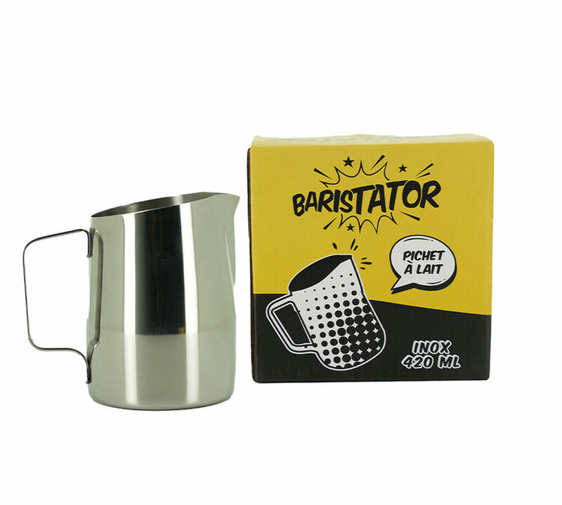 Baristator Stainless Steel Milk Jug - 420ml image number 0
