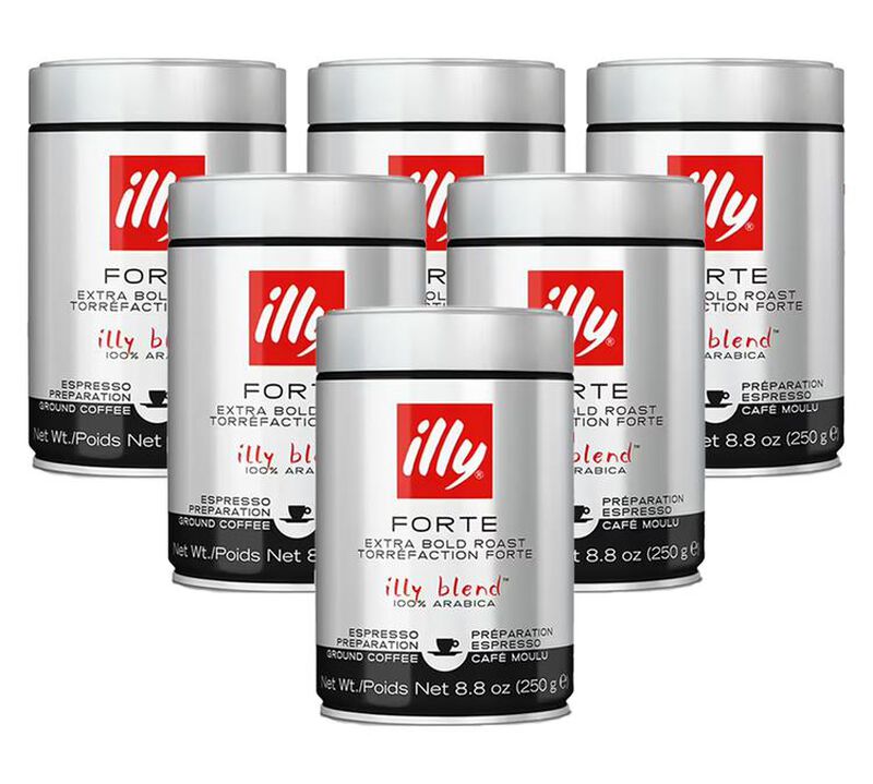 Illy - Caff&egrave; macinato - Forte speciale espresso - 6 x 250 g image number 0