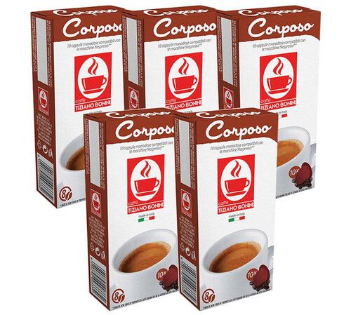 Caff&egrave; Bonini Corposo coffee capsules compatible with Nespresso&reg; x 50