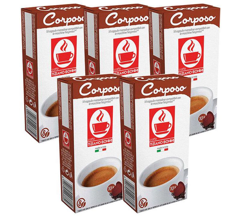Caff&egrave; Bonini Corposo coffee capsules compatible with Nespresso&reg; x 50 image number 0