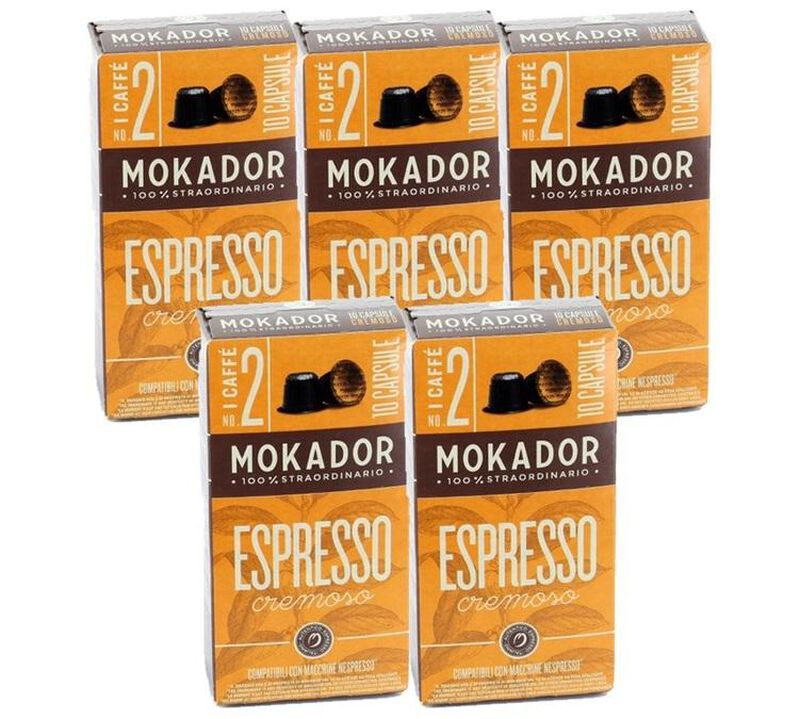 50 capsules compatibles Nespresso* Original Cremoso - MOKADOR CASTELLARI image number 0