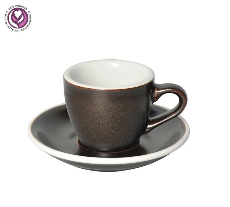 Loveramics Set mit 6 Espressotassen EGG mit Untertassen braun- 80 ml image number 1