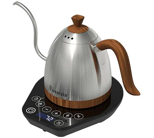 Bouilloire num&eacute;rique &agrave; temp&eacute;rature r&eacute;glable et bec col de cygne 5KEK1032 - Inox - Bon &eacute;tat