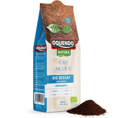 250 g &ndash; Bio entkoffeinierter Kaffee gemahlen &ndash; 100 % Arabica &ndash; OQUENDO