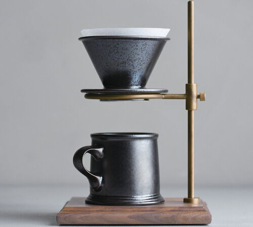Black 2-cup Kinto Dripper SCS-S01 image number 3