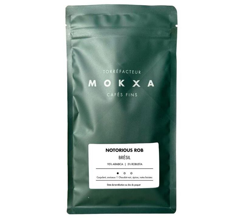 250 g - Caf&eacute; en grain - Notorious Rob Cocarive Br&eacute;sil - CAF&Eacute; MOKXA image number 0