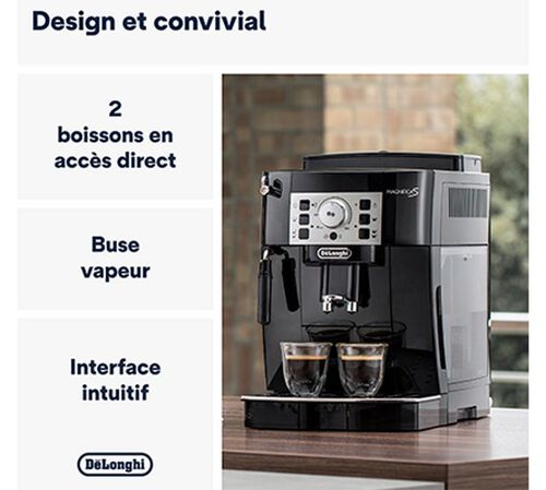 Magnifica ECAM 22.140.B - DeLonghi - Bon &eacute;tat image number 2