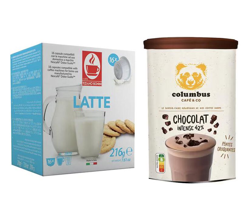Kit chocolat chaud compatible Nescaf&eacute;* Dolce Gusto* - CAFFE BONINI - COLUMBUS & CO image number 0
