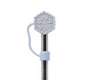 Embout pour paille coquillage bleu pastel - Pour travel cup - QWETCH image number 1