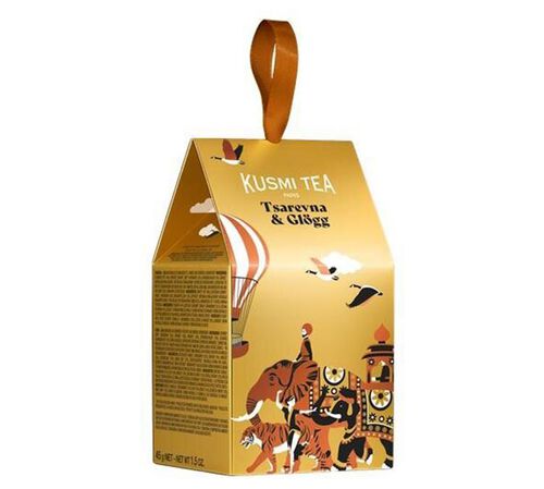 Kusmi Tea Organic Christmas Gift Set Tsarevna and Gl&ouml;gg - 45g
