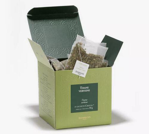 Dammann Fr&egrave;res Verbena herbal tea - 25 Cristal&reg; sachets