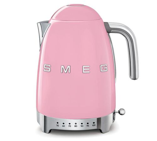 Bouilloire SMEG Rose - KLF04PKEU temp&eacute;rature r&eacute;glable 1.7 L