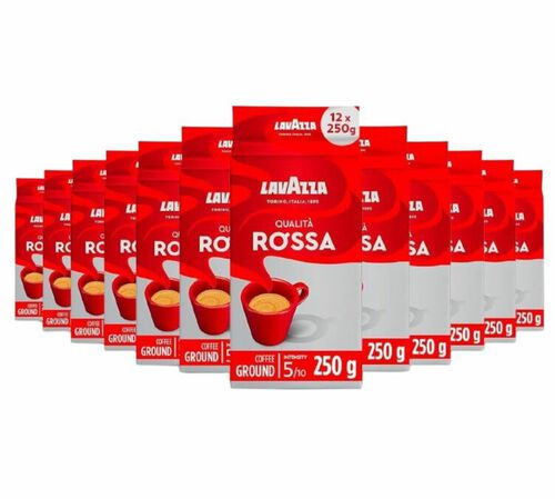 Lavazza Qualita Rossa Ground Coffee 12 Pack