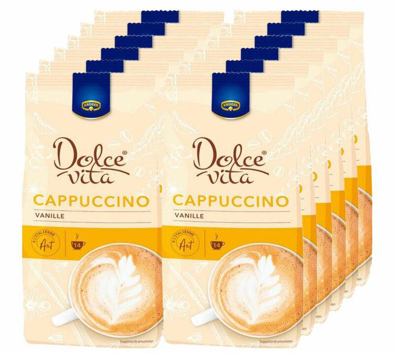 12 x 380g - Caf&eacute; soluble - Cappuccino vanille - DOLCE VITA image number 0