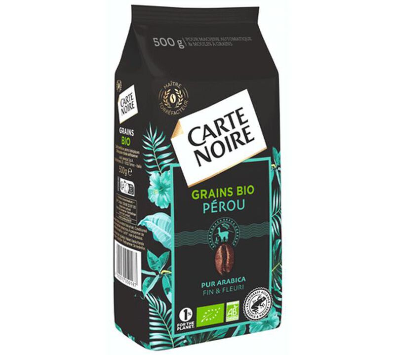 500 g - Caf&eacute; en grain - P&eacute;rou Bio - CARTE NOIRE image number 1