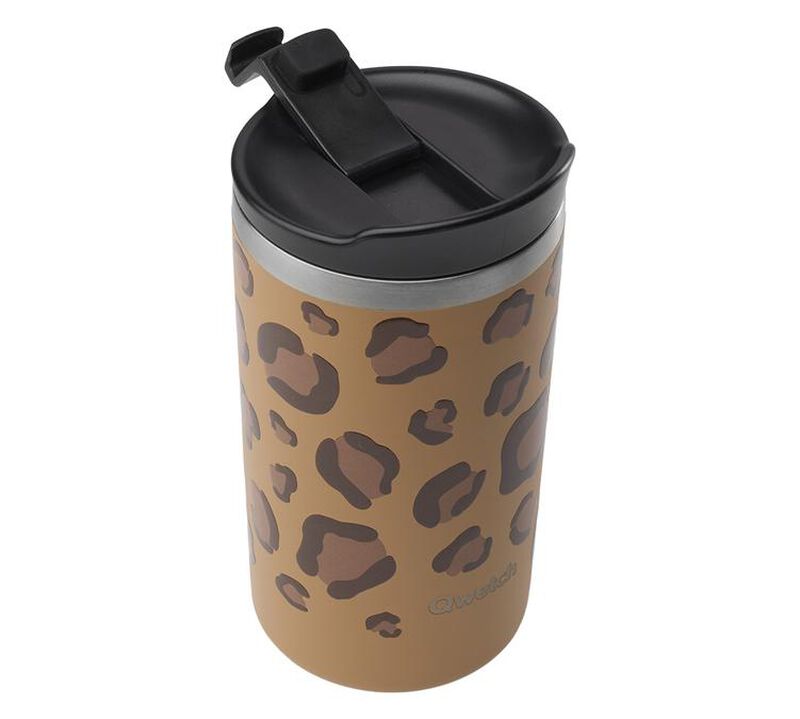Travel mug isotherme camel l&eacute;opard - 35 cl - QWETCH image number 2