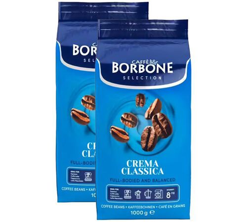 Caff&egrave; Borbone Coffee Beans Crema Classica - 2 x 1kg