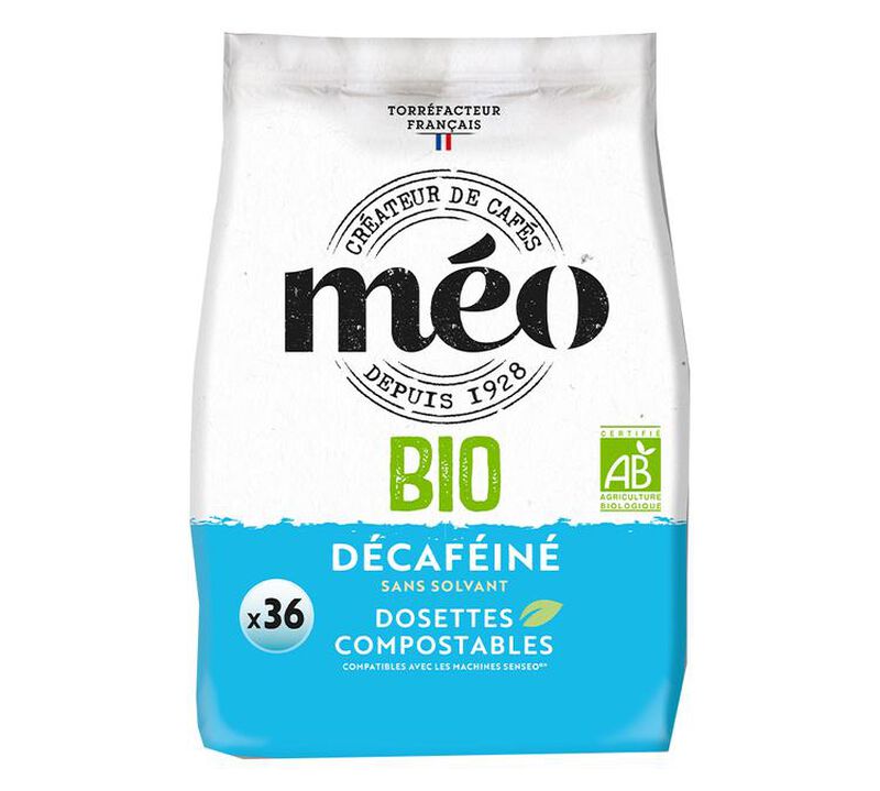 Senseo Compatible Pods Caf&eacute;s M&eacute;o Organic Decaf Coffee x 36 image number 0