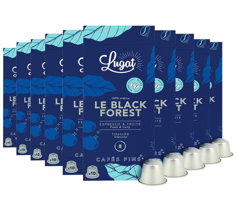 100 capsules compatibles Nespresso* Original Black Forest - LUGAT image number 0