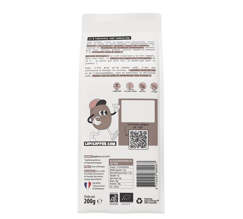 Lupi Coffee- Bio-Lupinkaffee &ndash; Dark &ndash; gemahlen &ndash; 200 g image number 2