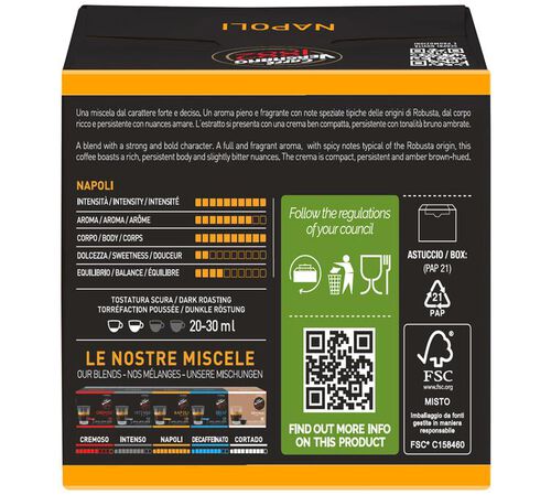 12 capsules compatibles Nescaf&eacute;* Dolce Gusto* Napoli - CAFFE VERGNANO image number 1
