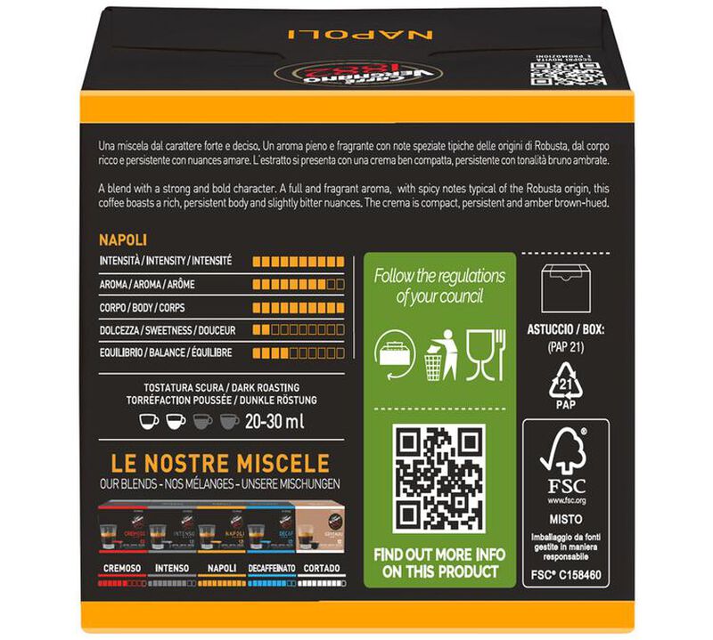 12 Nescaf&eacute;* Dolce Gusto* Compatible Pods Napoli &ndash; CAFFE VERGNANO image number 1