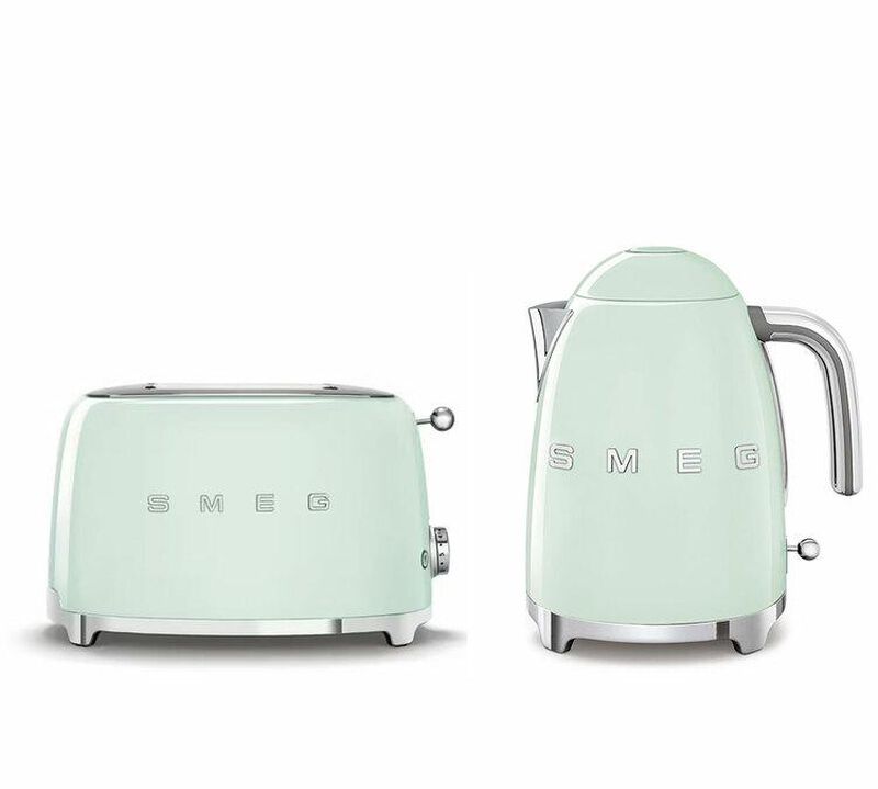 Set Petit-D&eacute;jeuner Grille-Pain TSF01PGEU et bouilloire KLF03PGEU - SMEG image number 0