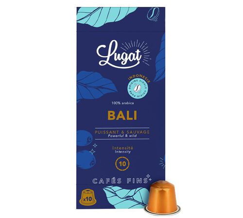 10 Nespresso* Original Compatible Capsules Bali - CAFES LUGAT