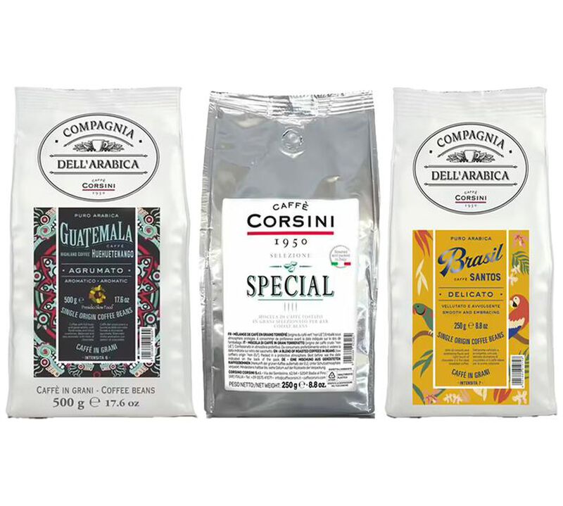 3 x 250 g - Caf&eacute; en grain - Pack d&eacute;couverte Best-sellers - CORSINI image number 0