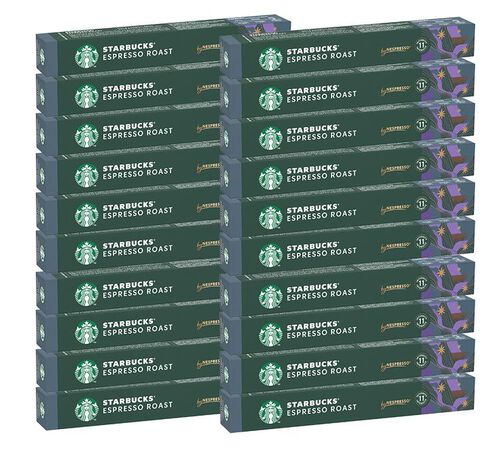 200 Nespresso* Original Compatible Capsules Espresso Roast &ndash; STARBUCKS
