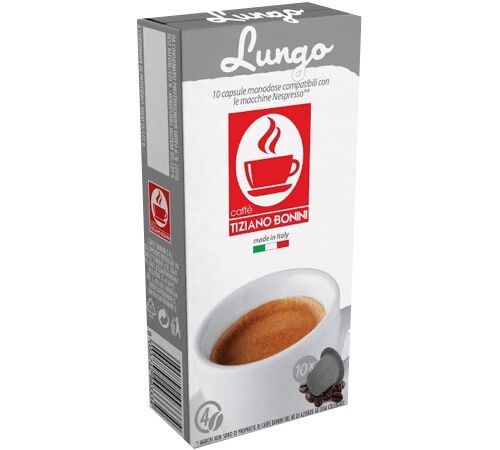 10 Nespresso* Original Compatible Capsules Lungo &ndash; BONINI