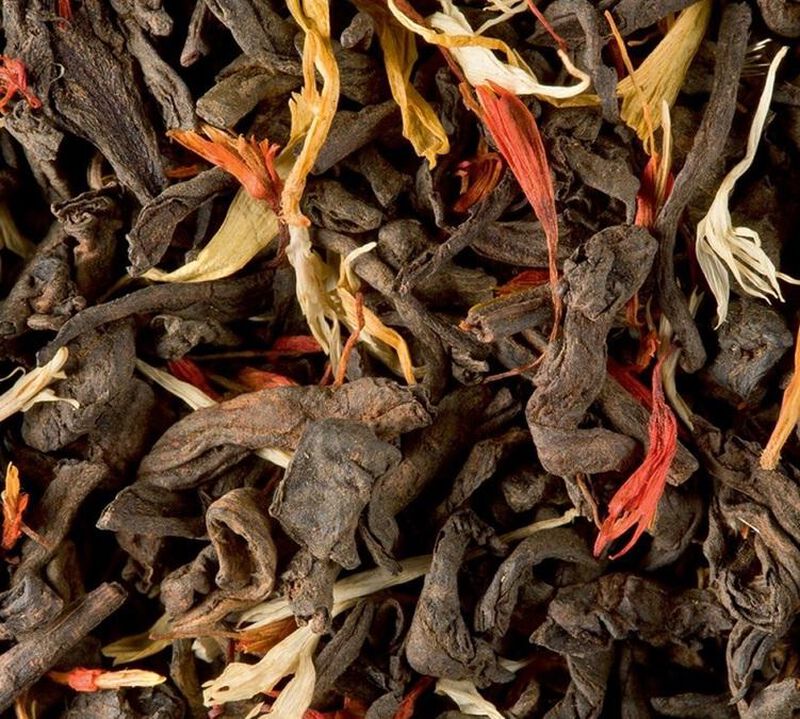Dammann Fr&egrave;res Flavoured Pu-Erh Tea - 100g loose leaf image number 0