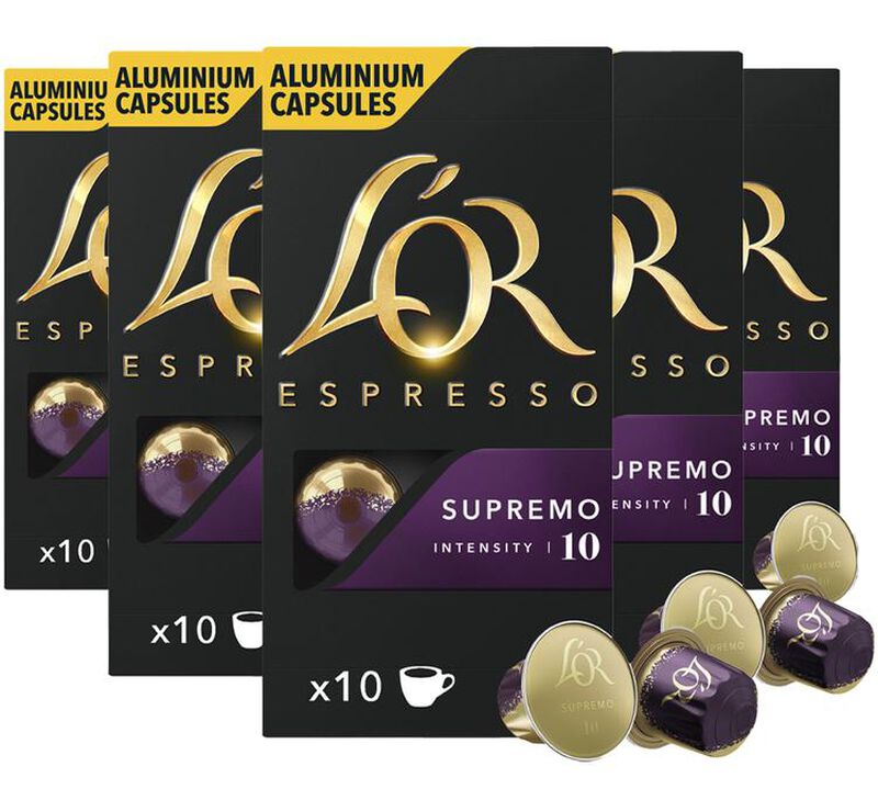 50 capsules compatibles Nespresso* Original Espresso Supremo - L'OR ESPRESSO image number 0