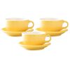 3 tasses Latte Bowl et sous-tasses Jaune 25 cl - ORIGAMI image number 0
