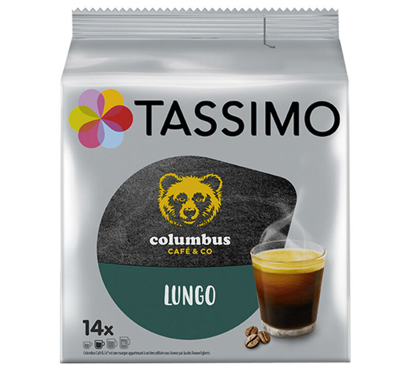 Tassimo pods Colombus Lungo x 14 T-Discs image number 0