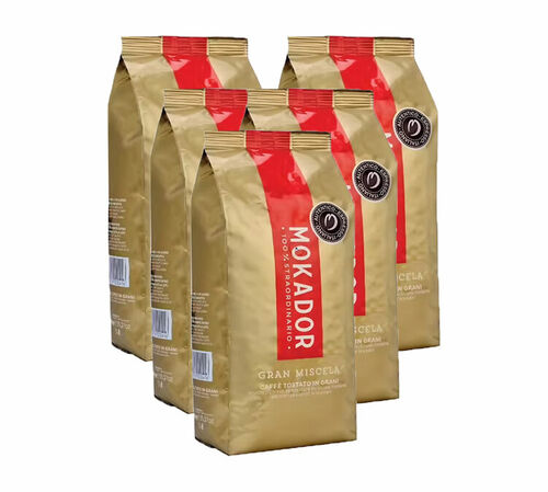 5 Kg - Caf&eacute; en grain en gros  100% Straordinario Gran Miscela - Mokador Castellari