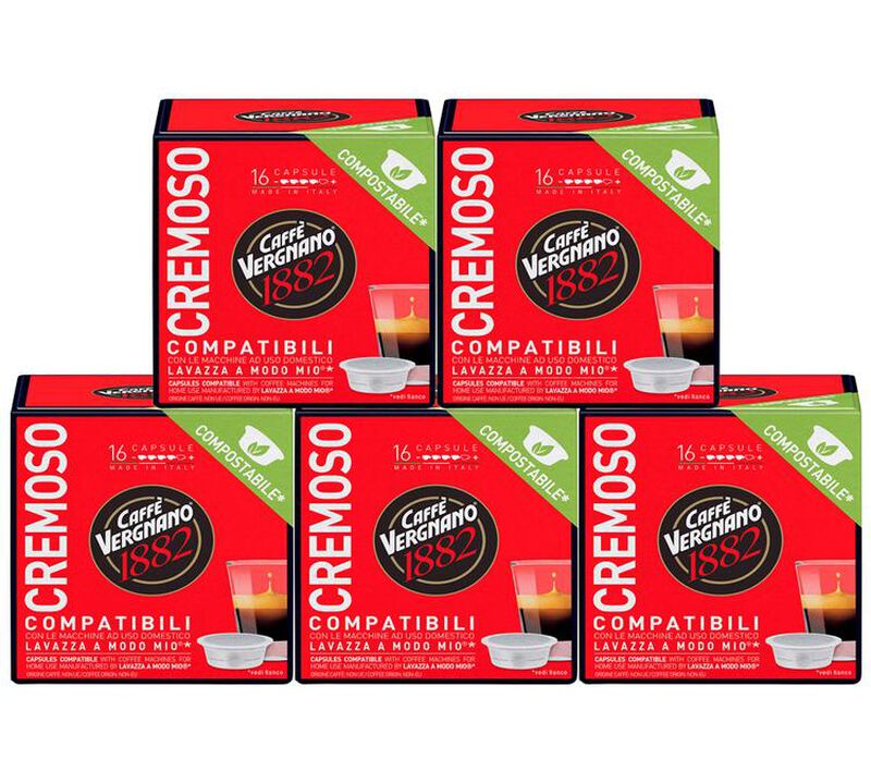 Caff&egrave; Vergnano Lavazza A Modo Mio Capsules Cremoso x 80 image number 0
