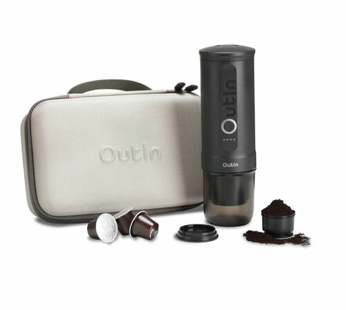 OUTIN - Cofanetto da viaggio per caffettiera  Nano - Verde