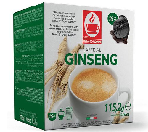 16 capsule compatibili Nescafe* Dolce Gusto* Ginseng &ndash; Caff&egrave; Bonini