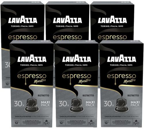 180 Nespresso* Original Compatible Capsules Ristretto for Professionals &ndash; LAVAZZA