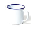 Mug - 35 cl - blanc avec bordure bleue FALCON ENAMELWARE image number 0