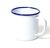 Mug - 35 cl - blanc avec bordure bleue FALCON ENAMELWARE image