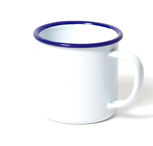 Mug - 35 cl - blanc avec bordure bleue FALCON ENAMELWARE