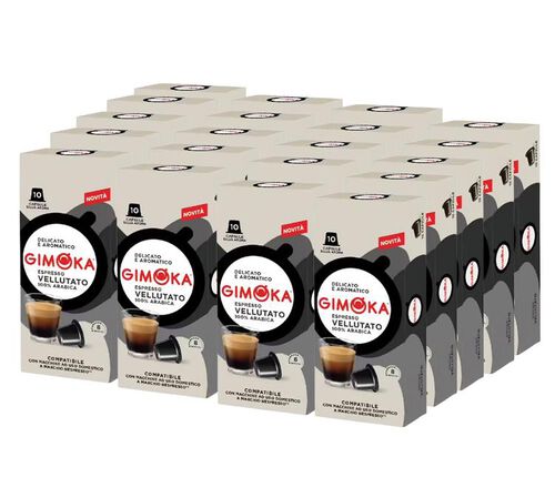 200 capsules compatible Nespresso* Original Vellutato - GIMOKA