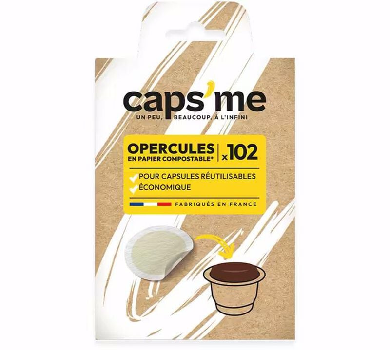 Kit de d&eacute;marrage capsules rechargeables compatibles Nespresso* Original  + 102 opercules offertes - CAPS ME image number 4