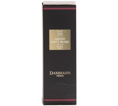 Grand Go&ucirc;t Russe flavoured black tea - 24 Cristal&reg; sachets - Dammann Fr&egrave;res
