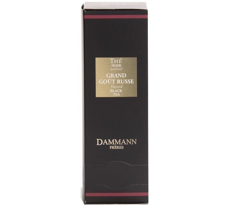 Grand Go&ucirc;t Russe flavoured black tea - 24 Cristal&reg; sachets - Dammann Fr&egrave;res image number 0
