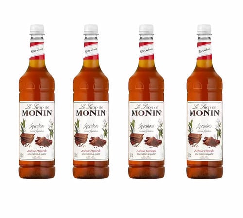 4x1L Sirop Monin saveur Speculoos - Bouteille plastique - 1L image number 0