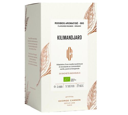 Organic Rooibos Tea Kilimandjaro George Cannon x 20 Tea Bags